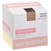 Wholesale - 1pk MED. LADIES M.NUDE SHEER TIGHTS C/P 36, UPC: 194382028797